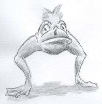 [ Two-legged frog person ]